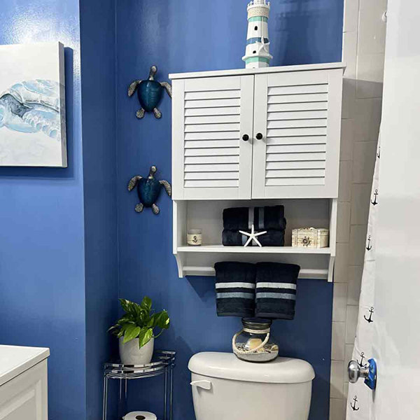 Ebern Designs Bathroom Wall With Towels Bar, MDF Material